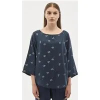 ORGANICATION ORGANICATION Bluse aus TENCEL Lyocell mit 3/4-Ärmeln und Allover-Print – Produktbild 1 von 1