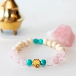 Divasya Divasya Yoga Armband Life's Flow - mit vergoldeter Schmuckperle Blume des Lebens – Produktbild 1 von 1