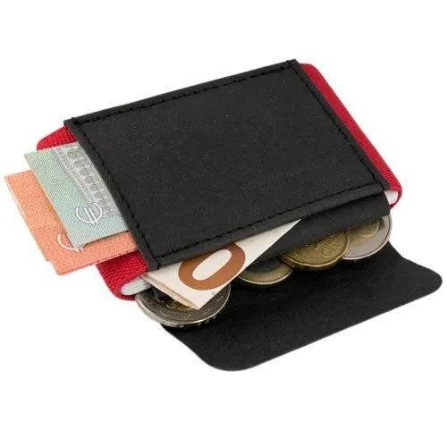 ANDERS & KOMISCH ANDERS & KOMISCH Kleines nachhaltiges Portemonnaie mit Münzfach - A&K MINI CLASSIC, Schwarz/rot, – Produktbild 3 von 4