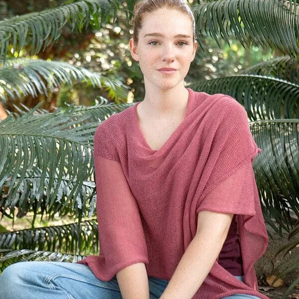 Sundara Sundara Kimono "Mira" 100% Bio-Baumwolle, Altrosé, – Produktbild 1 von 2