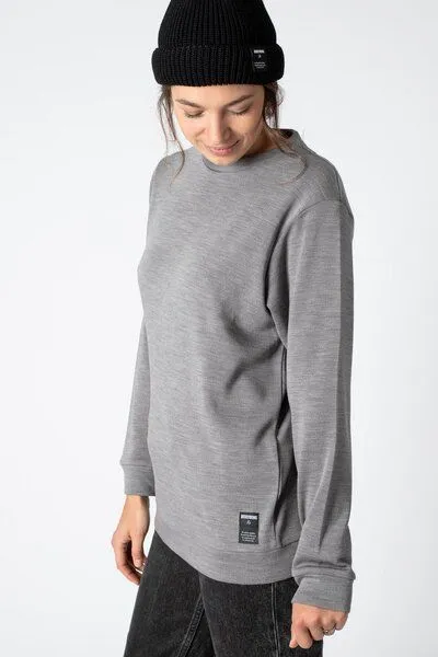 JECKYBENG JECKYBENG The MERINO SWEATER - Unisex Pullover aus 100% Merinowolle, Grey melange, – Produktbild 1 von 4