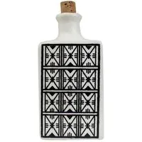 Mitienda Shop Mitienda Shop Ölflasche Keramik Ara weiß/schwarz aus Tunesien – Produktbild 1 von 1
