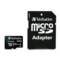 Verbatim Verbatim Micro SDXC-Speicherkarte, 64 GB, Class 10 mit SD-Adapter – Produktbild 3 von 5