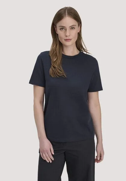 hessnatur hessnatur T-Shirt aus reiner Bio-Baumwolle, Marine, – Produktbild 1 von 4