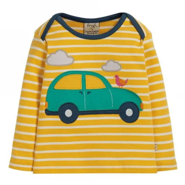 Frugi Frugi Langarm-Shirt Auto Bobby Applique Top – Produktbild 1 von 4