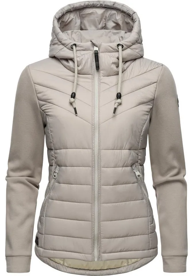 ragwear ragwear Outdoorjacke Sandrra Steppjacke aus modernem Materialmix mit Kapuze, Braun, – Produktbild 2 von 5