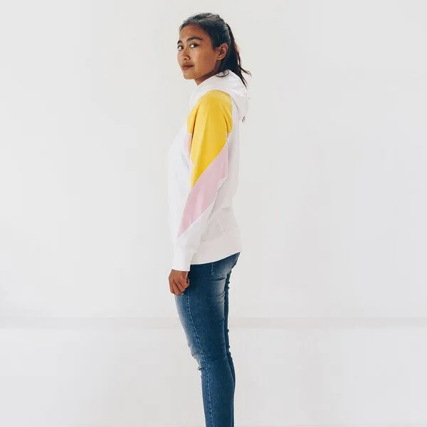 The Driftwood Tales The Driftwood Tales Sweatshirt aus Bio-Baumwolle, Bio-Restmaterial und gewöhnlichen Resttextilien, Amy hoody weiss (100% bio), – Produktbild 3 von 4