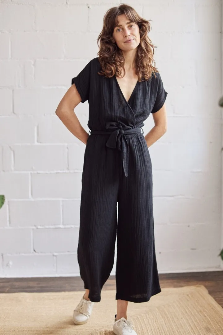 TWOTHIRDS TWOTHIRDS Damen vegan Jumpsuit Patos Schwarz, Schwarz, – Produktbild 2 von 2