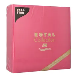 PAPSTAR PAPSTAR Papierserviette Servietten ROYAL Collection 1/4-Falz 40 cm x 40 cm fuchsia 50 Stk – Produktbild 1 von 1