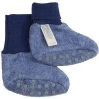 Cosilana Cosilana Baby Fleece Schühchen kbT Wolle Bio Baumwolle, Marine-melange, – Produktbild 1 von 1