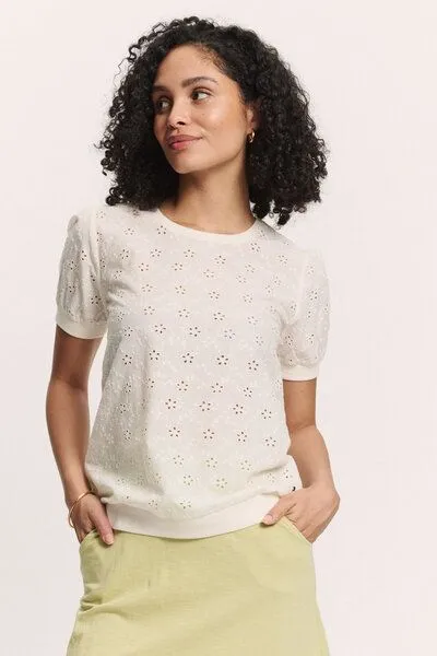 Tranquillo Tranquillo Bluse Leeaa aus Bio-Baumwolle - white / 42 – Produktbild 5 von 6