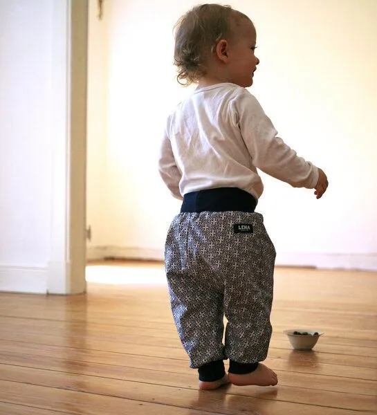 Lena Schokolade Lena Schokolade Babyhose ethno gemustert, Blue, – Produktbild 3 von 4