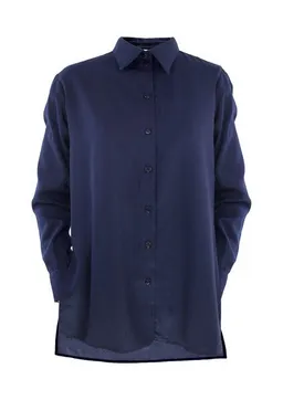 Sophia Schneider-Esleben Sophia Schneider-Esleben Unisex Shirt Lui, Navy - Hemd aus Tencel – Produktbild 1 von 1