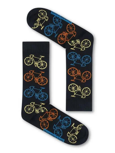 GreenBomb GREENBOMB Bike Big 5 Socks - Lässige Socken aus Bio-Baumwoll Mix / hochwertiger Print / Fair & Vegan, Weiß (mix), – Produktbild 2 von 2