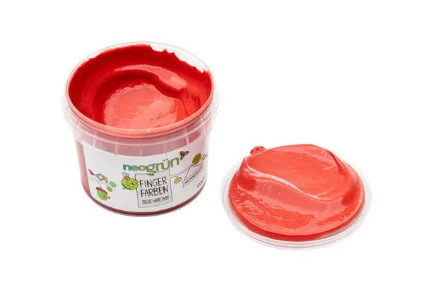 neogrün neogrün Bio-Fingerfarbe - verschiedene Farben, Rot, – Produktbild 1 von 2