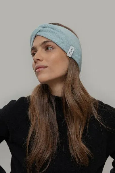 Rifò - Circular Fashion Made in Italy Rifò - Circular Fashion Made in Italy Strinband Nadia aus Recycelter Kaschmirwolle, Mint, – Produktbild 1 von 1