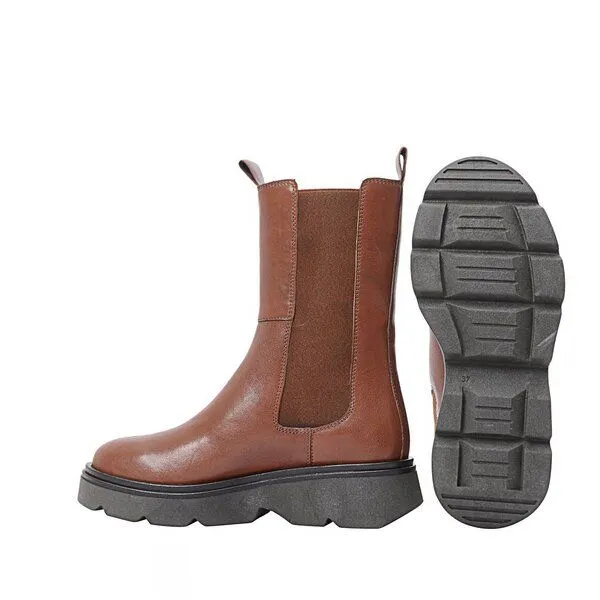 Ten Points Ten Points warm gefütterte Lederboots mit dicker Sohle, Karin, Braun, – Produktbild 3 von 3