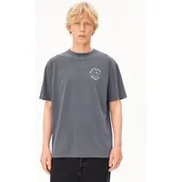 ARMEDANGELS ARMEDANGELS MAARKOS GMT DYE SMILE Herren T-Shirt aus 100% Bio-Baumwolle, Moonshadow washed, – Produktbild 2 von 5