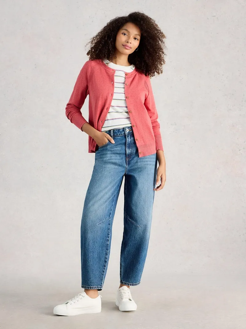 White Stuff Strickjacke Lulu - 42, Mittelrosa, – Produktbild 2 von 4