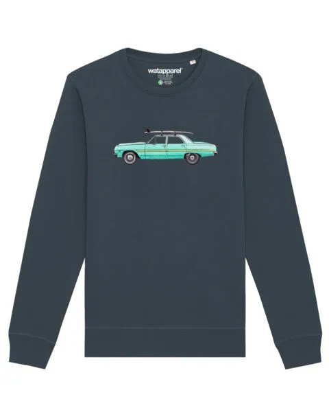 watapparel watapparel Sweatshirt Unisex Surf Car, India ink grey, – Produktbild 1 von 3