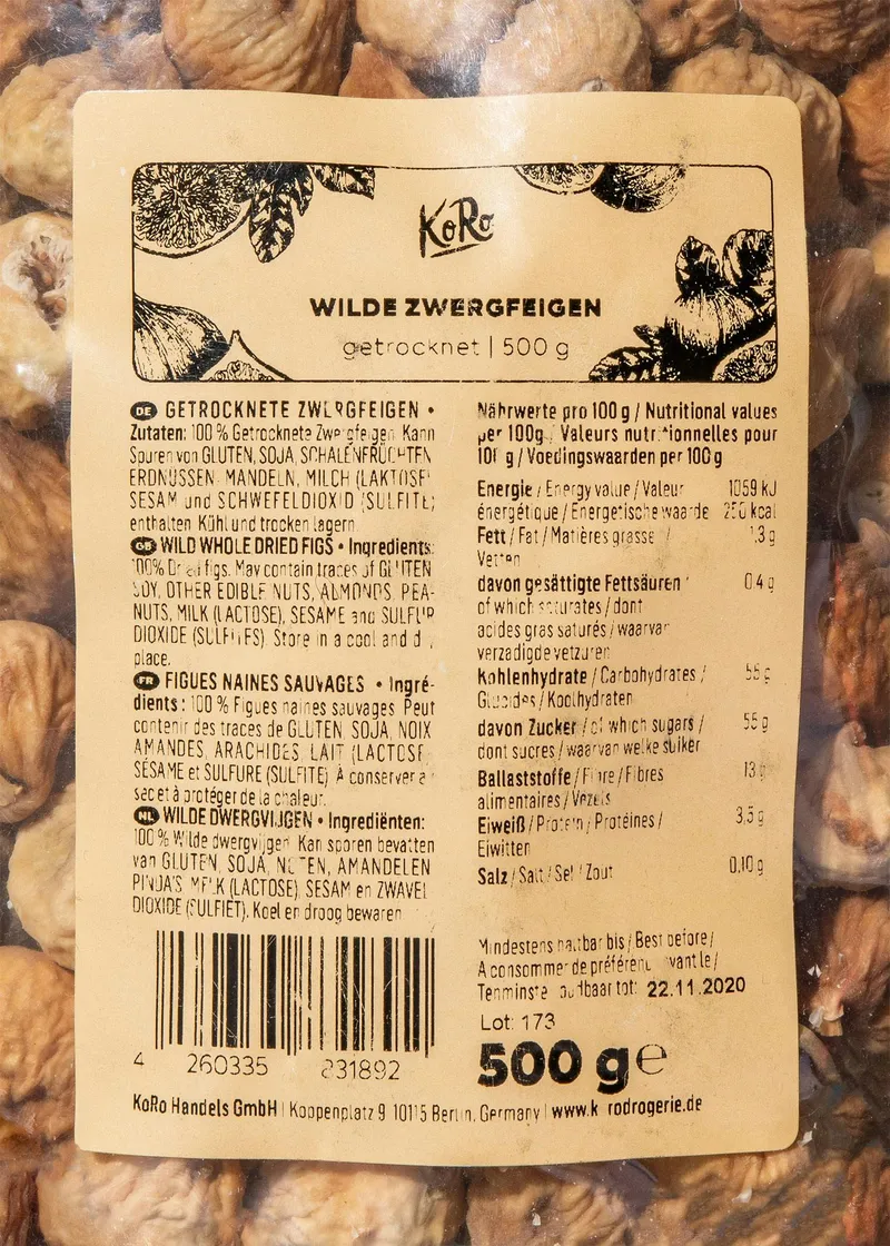 KoRo Wilde Zwergfeigen 500 g – Produktbild 3 von 5