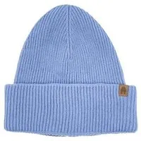 Kopyto Kopyto ANTILOPE - Mütze mit hohem Rippstrickbund aus plüschiger 100% Merinowolle RWS-zertifiziert, Hellblau, – Produktbild 2 von 5