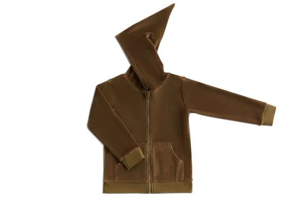 Leela Cotton Leela Cotton Nicky Kapuzenjacke Bio-Baumwolle, Oliv, – Produktbild 2 von 3