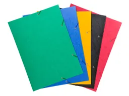 Exacompta 10 Exacompta Sammelmappen, Colorspan-Karton, 600 g/m², DIN A3, Gummizug, 3 Klap., sortiert – Produktbild 1 von 1