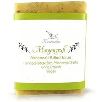 Küstenseifen Manufaktur Küstenseifen Manufaktur Morgengruss Bio-Seife mit Minze / Brennessel – Produktbild 1 von 1