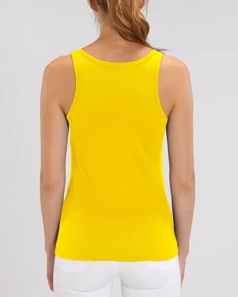 Human Family Human Family Bio Damen Sommer Tanktop - Glow "No Planet B" - weitere Farben, Goldgelb, – Produktbild 2 von 2