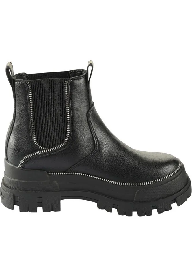 Buffalo Buffalo Aspha Chelsea Zip - Vegan Nappa Stiefel, Schwarz, – Produktbild 4 von 4