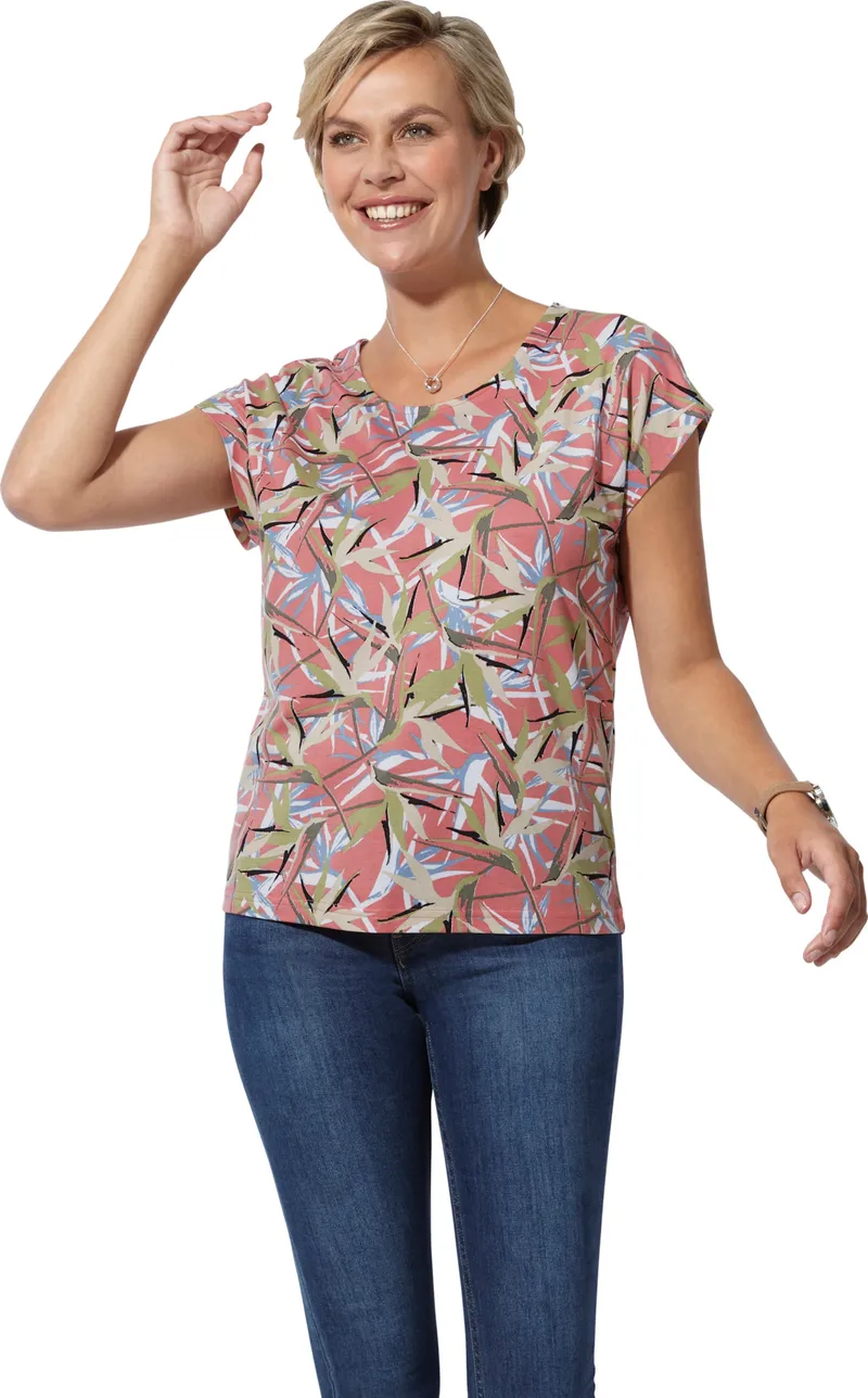 Witt Print-Shirt flamingo-bleu-bedruckt, Flamingo-bleu-bedruckt, – Produktbild 2 von 2