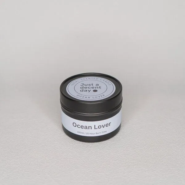 Just a decent day Just a decent day Duftkerze in Metalldose, Ocean lover, – Produktbild 1 von 3