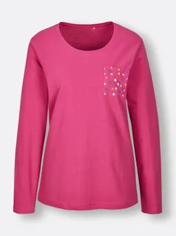wäschepur Schlafanzug-Shirt fuchsia – Produktbild 1 von 1