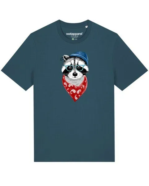 watapparel watapparel T-Shirt Unisex Waschbär, Stargazer, – Produktbild 1 von 3