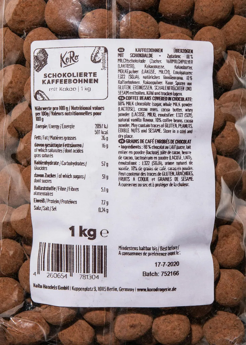 KoRo Schokolierte Kaffeebohnen 1 kg – Produktbild 3 von 5
