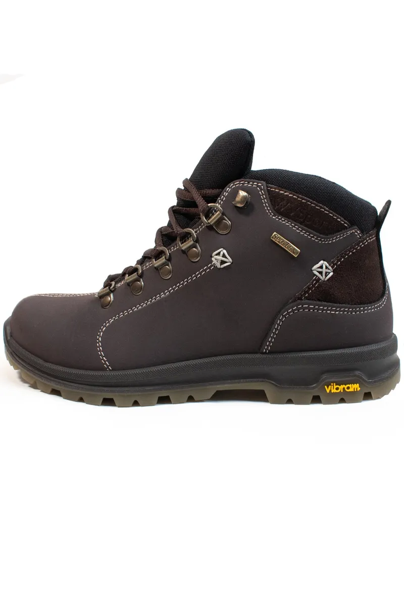 Will's Vegan Store Will's Vegan Store Herren vegan Herren Wvsport Corvara Trek Stiefel Dunkelbraun, Dunkelbraun, – Produktbild 1 von 2