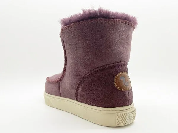 thies Stiefel aus Schaffell "thies Sneakerboot 2", Granate (violett), – Produktbild 4 von 4