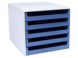 Schubladenbox "La Natura" mit 5 Schubladen blau – Produktbild 1 von 1