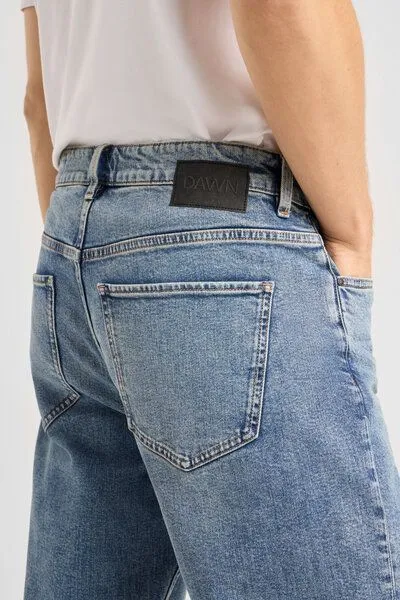DAWN Herren Jeans RISE Relaxed Tapered DAWN Bio-Baumwolle, Vintage blue, – Produktbild 6 von 6