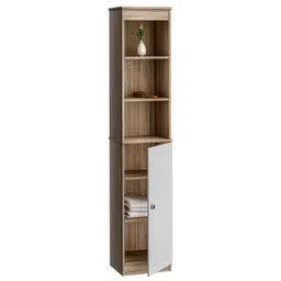 Casaria® Badezimmerhochschrank Braun/Weiß 170x34x26cm – Produktbild 1 von 1
