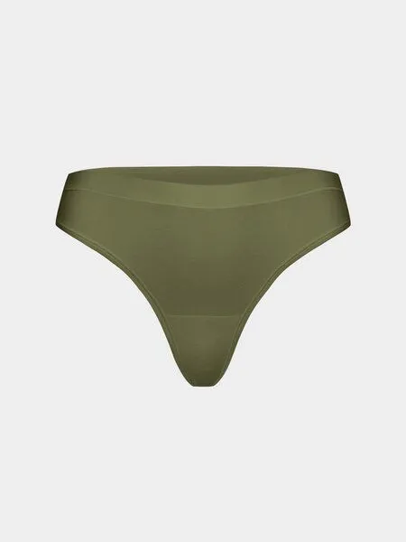 erlich textil erlich textil Antje String aus Bio-Baumwolle, made in Europe, Olive, – Produktbild 4 von 5