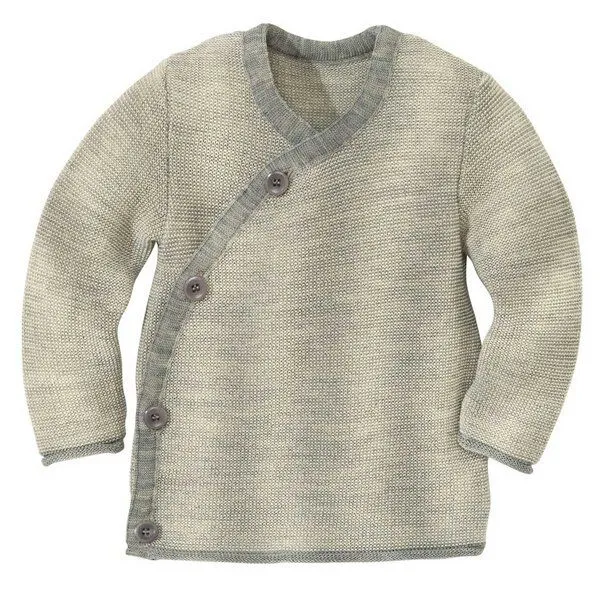 Disana Disana Baby Melange-Jacke Schurwolle kbT-Merino, Rose, – Produktbild 5 von 8