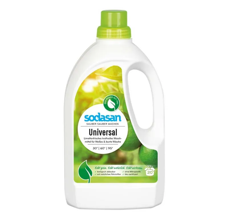 Sodasan Sodasan Flüssiges Universal-Waschmittel mit Limette – Produktbild 3 von 3