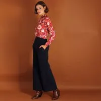 ManduTrap ManduTrap Ausgestellte Hose aus Cord/ Biobaumwolle kbA in blau oder grün, Blau, – Produktbild 1 von 1
