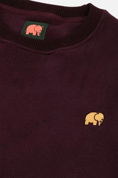 Trendsplant Trendsplant Organic Essential Sweatshirt Wine Red, Rot, – Produktbild 4 von 4