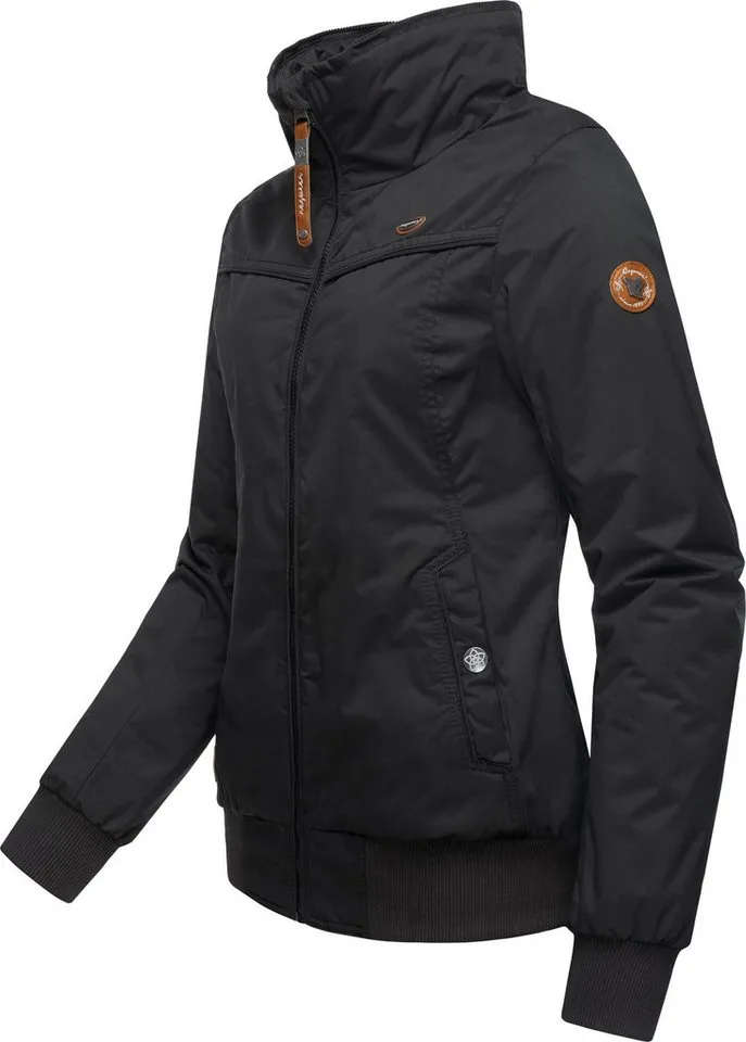 ragwear ragwear Winterjacke Jotty Winter stylische Outdoorjacke mit abnehmbarer Kapuze, Schwarz, – Produktbild 1 von 4