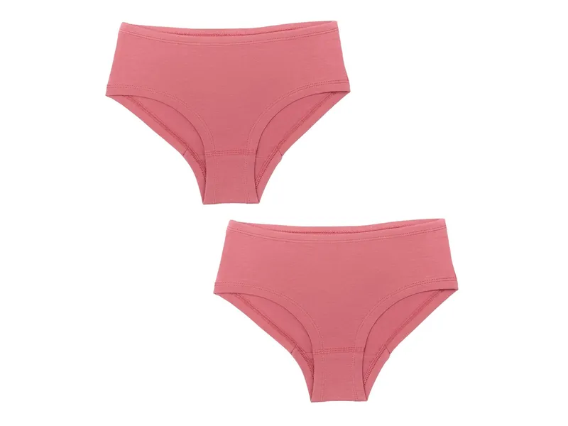 Leela Cotton Leela Cotton Mädchen Hipster 2er Pack, Rosa, pink, – Produktbild 1 von 1