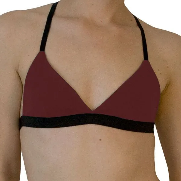 Golden Circle Clothing Golden Circle Clothing Soft BH aus Biobaumwolle, Dunkelrot, – Produktbild 2 von 3