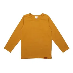 Walkiddy Kinder Langarmshirt – Senfgelb, schlicht, weich & bequem | von Walkiddy – Produktbild 1 von 1